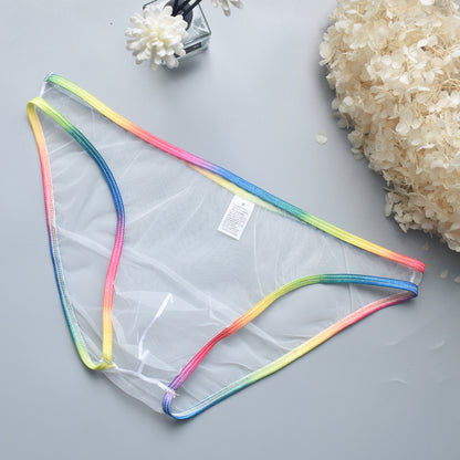 Rainbow Edge Mesh Briefs
