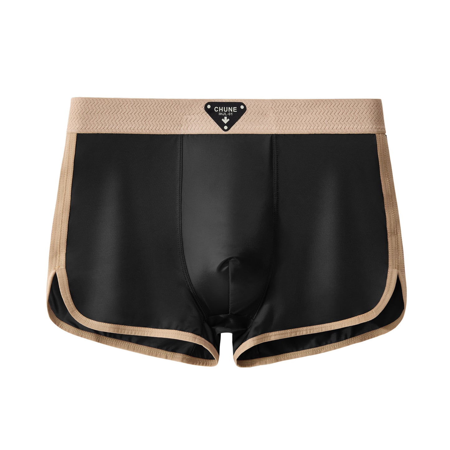 Braided belt Silky satin sports boxers