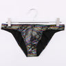 Snake print large pouch cotton-lined briefs