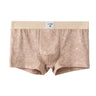 Star Dot Print Herringbone Woven Waistband Boxer Briefs