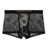 Allover Floral Lace Slogan Waist Boxer Briefs