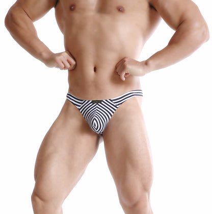 ZD Eye-Catching Striped Men Thong