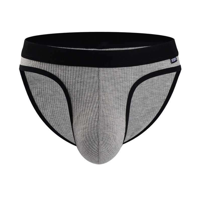 ZDBlack-Trim Pure Cotton Briefs