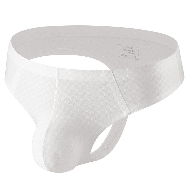 ZDSolid Plaid Print Thong