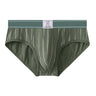 Cotton striped stretch briefs