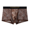 Allover Floral Lace Slogan Waist Boxer Briefs