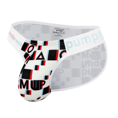 Plaid wide waistband soft briefs