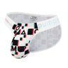 Plaid wide waistband soft briefs