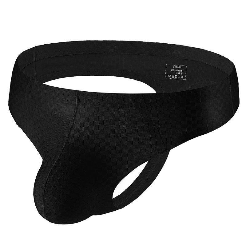 ZDSolid Plaid Print Thong