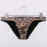 Snake print large pouch cotton-lined briefs