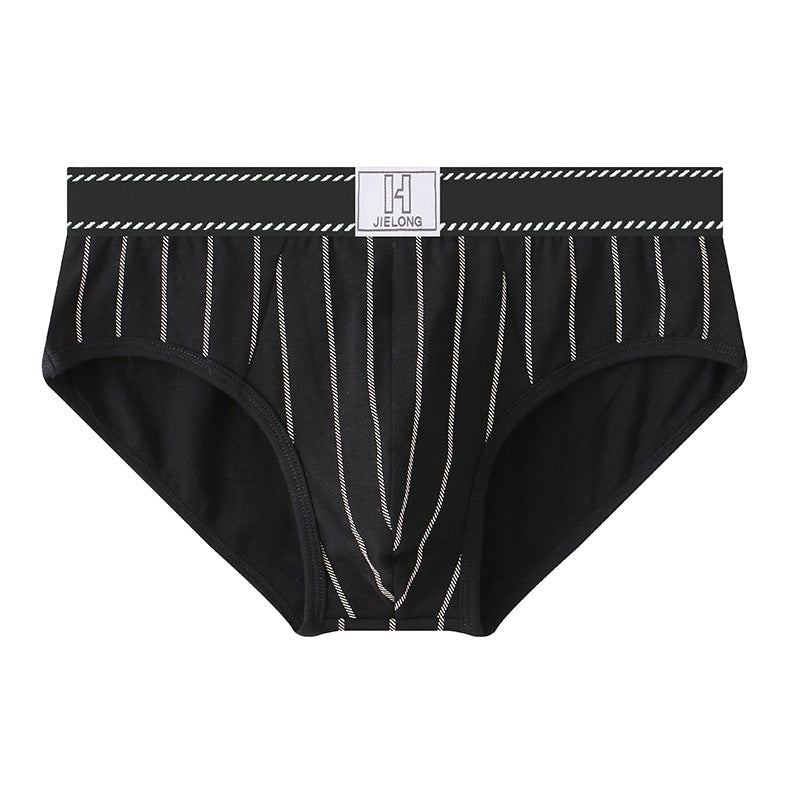 Cotton striped stretch briefs