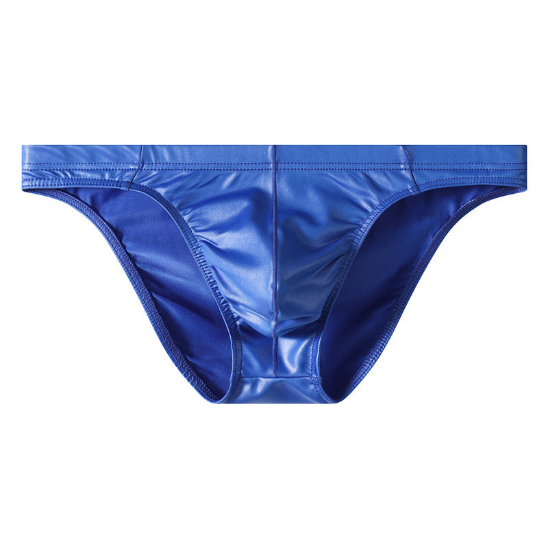 Artificial leather briefs