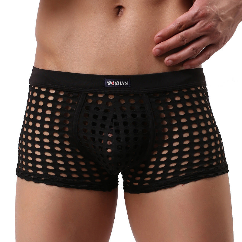 Candy-colored mesh boxer briefs
