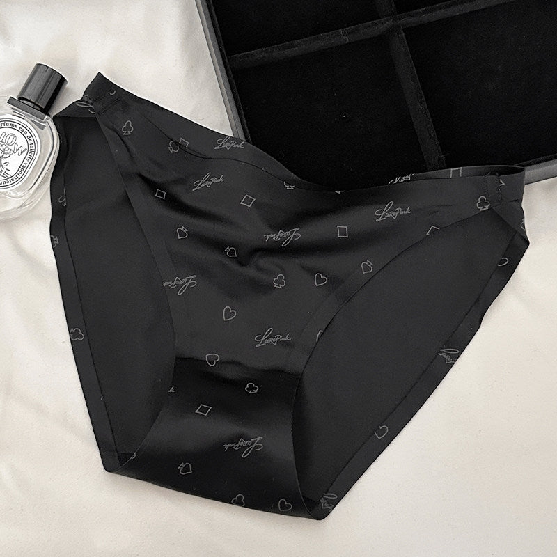 ZD Seamless Poker Print Luxury Briefs
