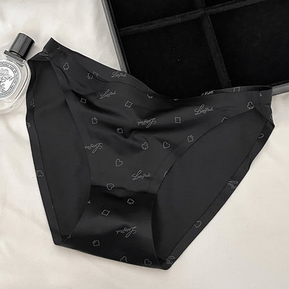 ZD Seamless Poker Print Luxury Briefs