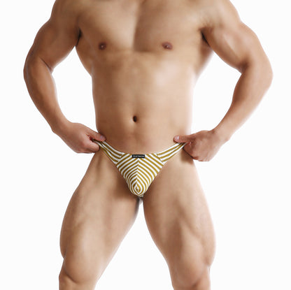 ZD Eye-Catching Striped Men Thong