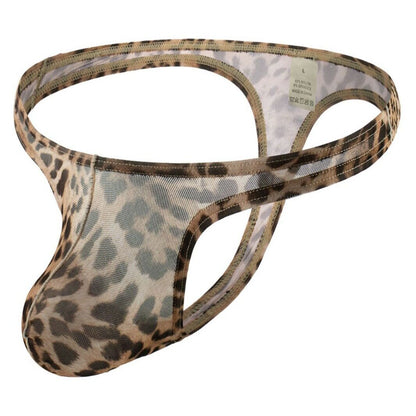 ZD Eye‑Catching Animal‑Print Sexy Men Thong
