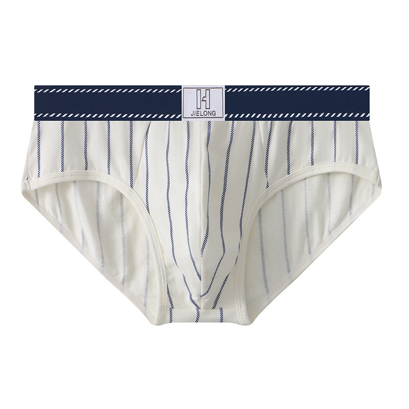 Cotton striped stretch briefs
