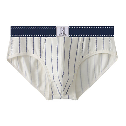 Cotton striped stretch briefs
