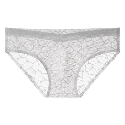 Crack Texture Full Hollow Sheer Low-Rise Briefs