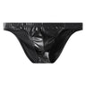 Artificial leather briefs