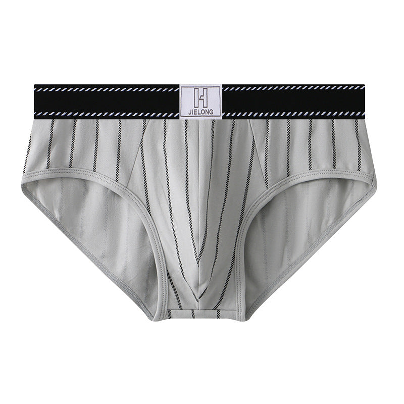 Cotton striped stretch briefs