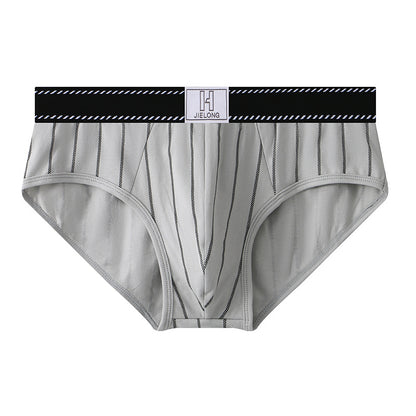 Cotton striped stretch briefs