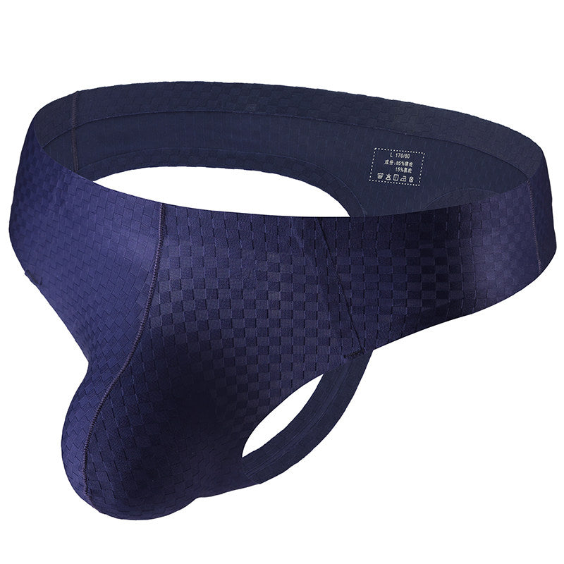 ZDSolid Plaid Print Thong