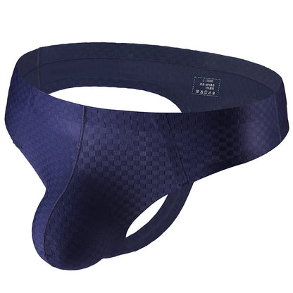 ZDSolid Plaid Print Thong