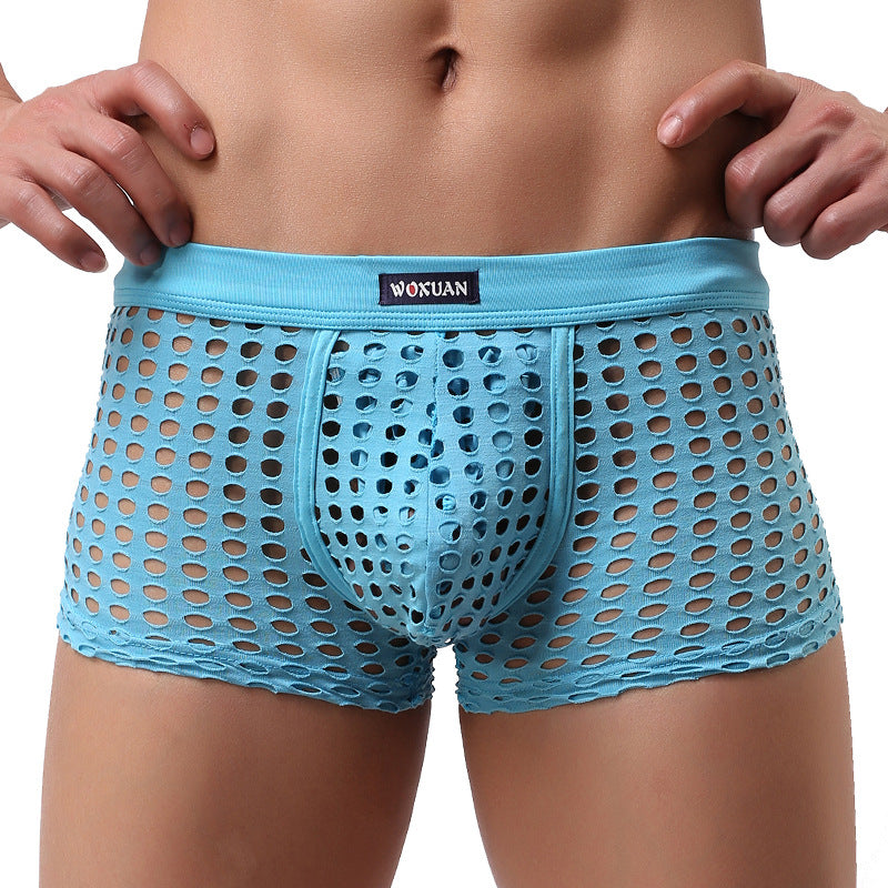 Candy-colored mesh boxer briefs