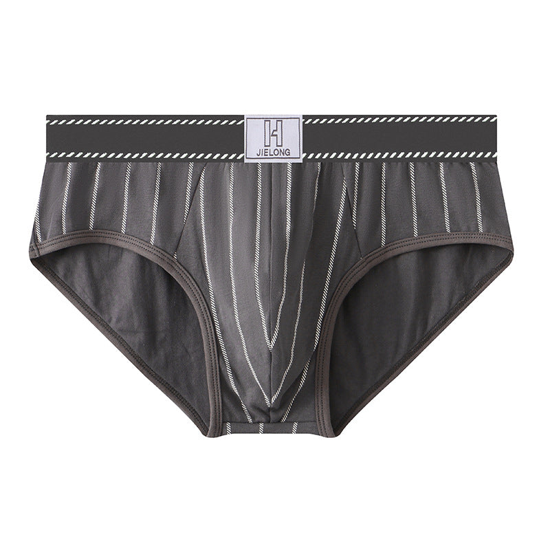 Cotton striped stretch briefs