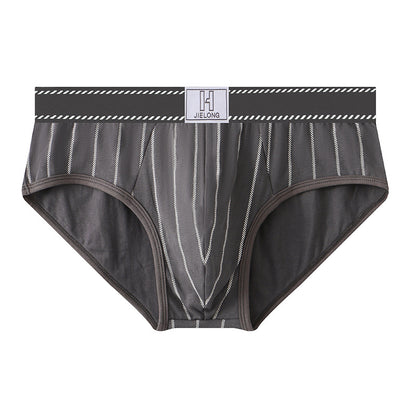 Cotton striped stretch briefs
