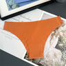 Thin Vertical Stripe Ice Silk Seamless One-Piece Low-Rise Briefs