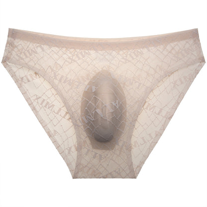 ZD Printed Sheer Mesh Men Brief