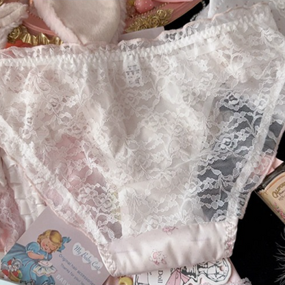 QS Bunny Print Satin Briefs