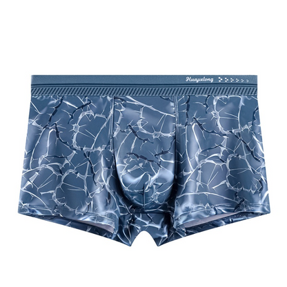 QS Ice Crack Print Breathable Boxer Briefs