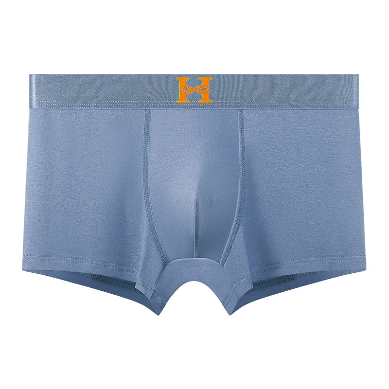 Simple cotton breathable H boxer