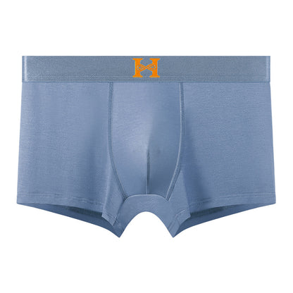 Simple cotton breathable H boxer
