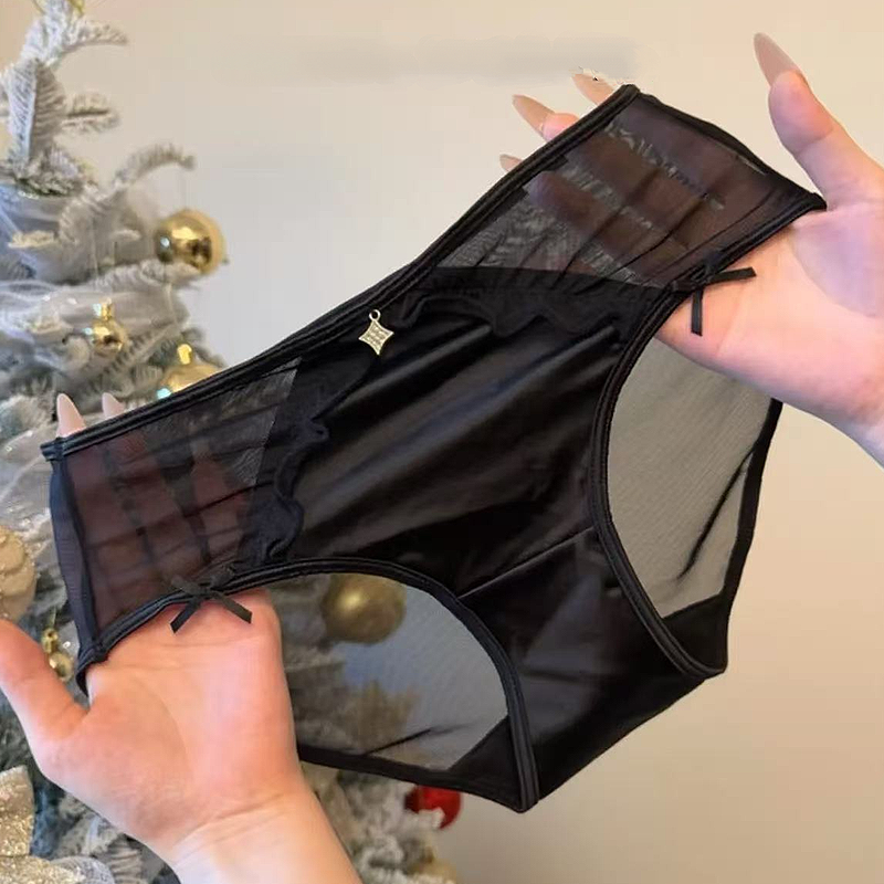 SZ Women Satin Mesh Briefs