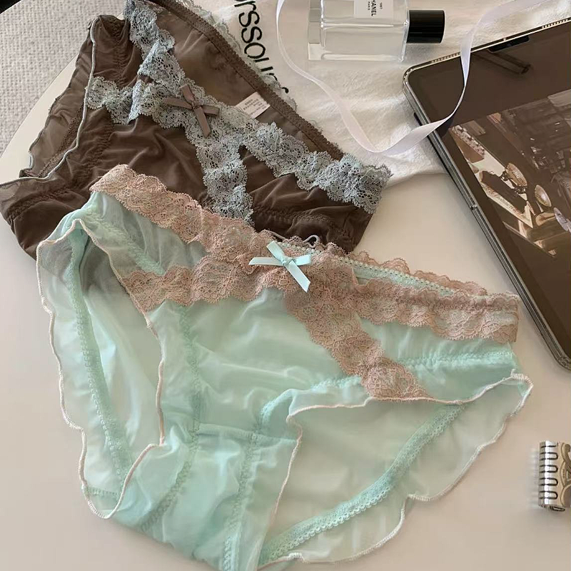 SZ Women Sheer Lace Briefs