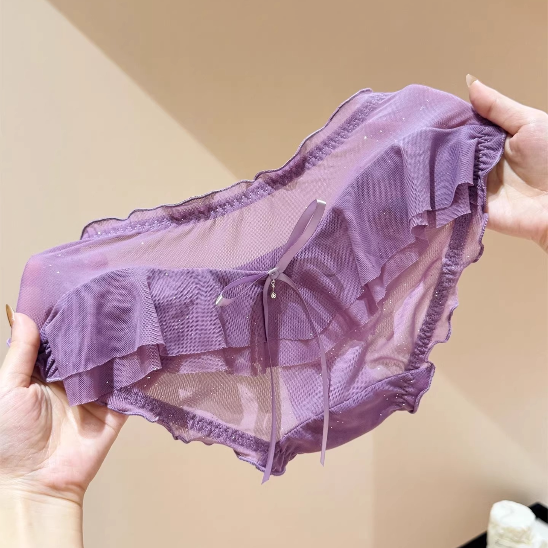 QS French Bow Lace Briefs (4 Packs)