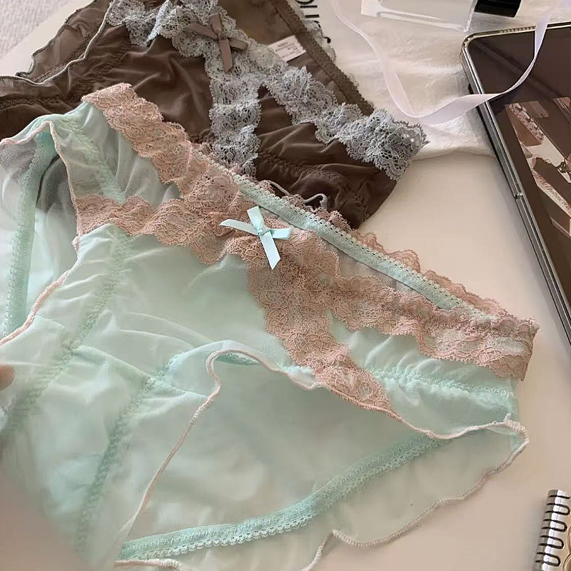 SZ Women Sheer Lace Briefs