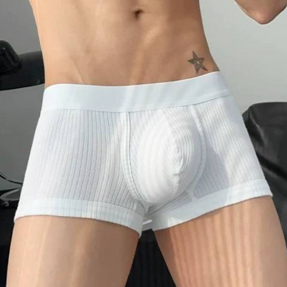 QS Ribbed Cotton Breathable Boxer Shorts