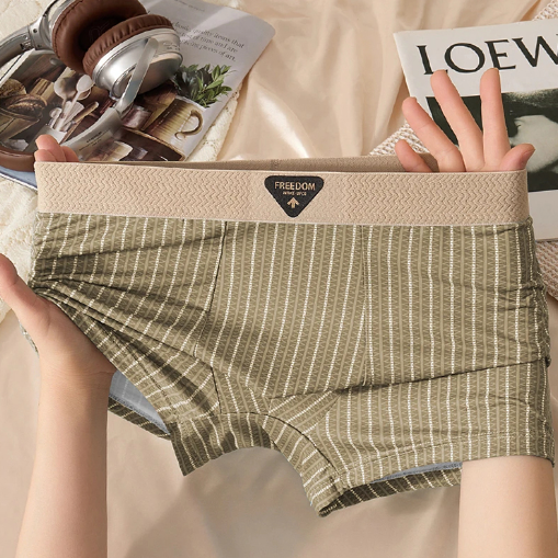 Braided belt ice silk boxer briefs