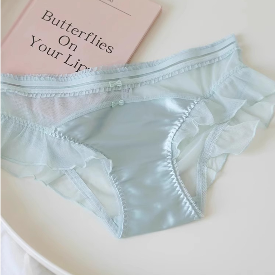 QS Pure Love Double Bow Satin Panties (4 Packs)