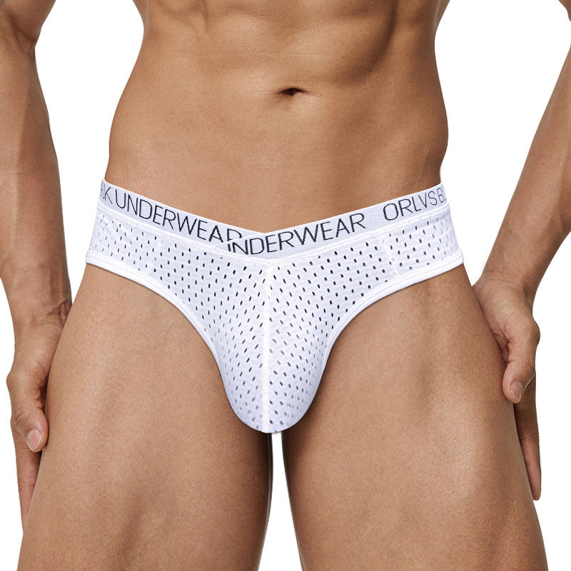 Letter Cross Belt Sexy Breathable Briefs
