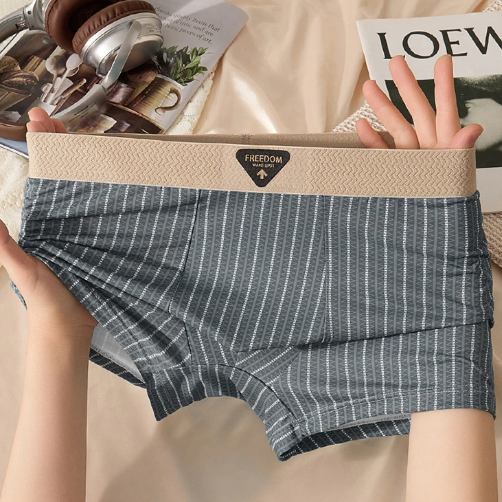 Braided belt ice silk boxer briefs