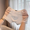 Fine Grid Texture Breathable Simple Wide Waist Boxer Briefs