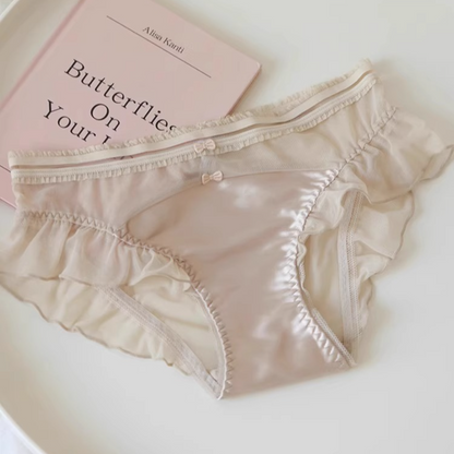 QS Pure Love Double Bow Satin Panties (4 Packs)