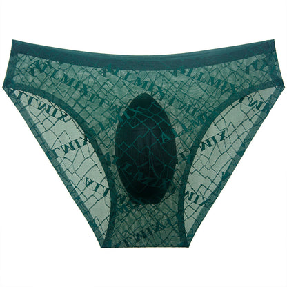 ZD Printed Sheer Mesh Men Brief